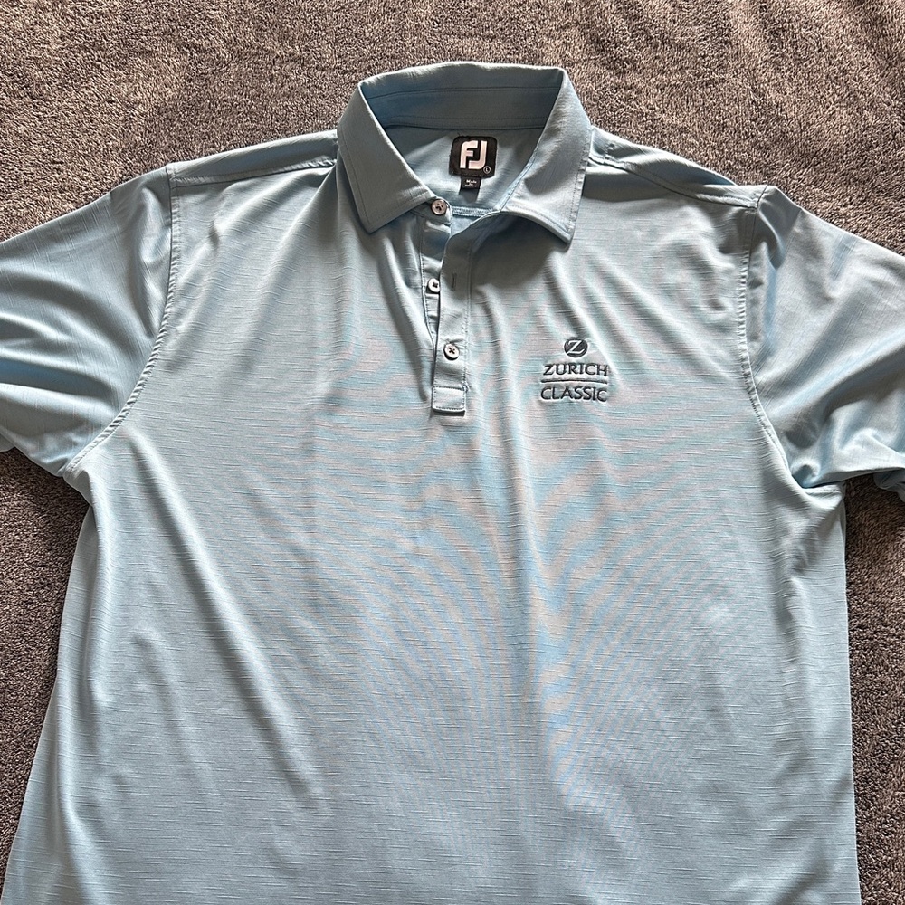 FootJoy Sky Blue Zurich Classic Polo Shirt